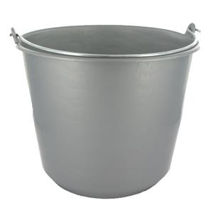 VSI Emmer plastic donker grijs 12 liter