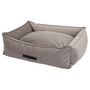 wooff Mand Cocoon Velours Grijs - Hondenmand - L Stof