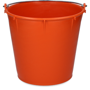 Vplast Emmer 7 litr met beugel Oranje