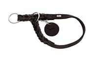 Hunter Solid Education halsband, kleur: Donkerbruin