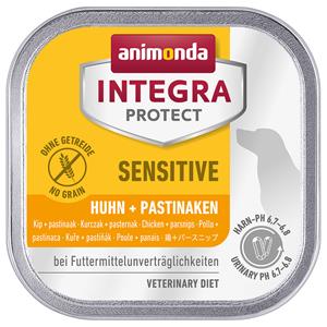 12 x 150 g Animonda Integra Protect Sensitive Bakje Hondenvoer - Kip + Pastinaak