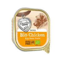 Renske Biologisch Graanvrij vers gestoomd kip natvoer hond (kuip) 9 x 300 g