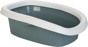 STEFANPLAST Sprint 10 - Kattenbak - Wit"Lichtblauw - 31x43x14 cm
