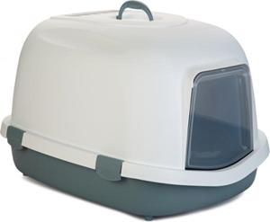 STEFANPLAST S Queen - Kattenbak - Wit"Lichtblauw - 55x71x46,5 cm