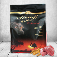 Schecker Premium struisvogel & gierst