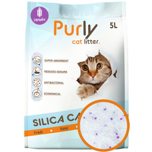 Purly Silica Katzenstreu Lavendel 5 Liter (2,2kg)