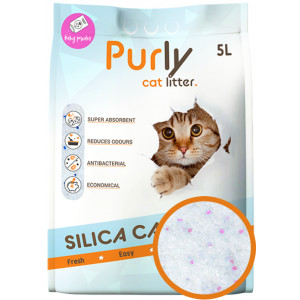 Purly Silica Katzenstreu Babypuder 5 Liter (2,2kg)