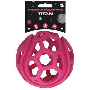 Dog Comets Titan bal Roze