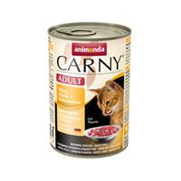 12x400g Adult Kip, Rund & Eendenharten animonda Carny Kattenvoer