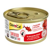 GimCat Superfood ShinyCat Duo - Tonijnfilet & Tomaat - 24 x 70 gram