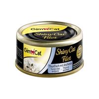 24x GimCat ShinyCat Filet Tonijn&Ansjovis 70 gr
