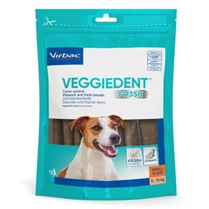 Virbac VeggieDent kauwstrips hond S 5-10 kg (15 st.) 2 verpakkingen