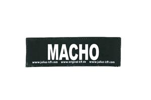 beeztees Julius-K9 tekstlabel Macho 11 x 3 cm