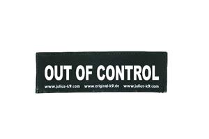 beeztees Julius-K9 tekstlabel Out of Control 11 x 3 cm