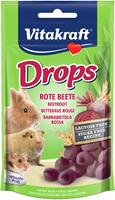 vitakraft Knaagdier Drops - Knaagdiersnack - Rode Biet Lactose Vrij