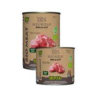 Bf Petfood Biofood organic hond 100% rund blik