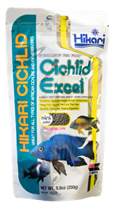 Hikari Cichlid Excel Mini 250g - Kleurversterkend & Voedzaam Visvoer voor Herbivore Cichliden
