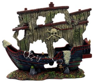 Superfish Scheepswrak XXL - Piratenschip Aquarium Decoratie 70x56cm, Non-toxic