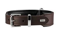 Hunter - Halsband Basic - Hondenhalsband, bruin/zwart