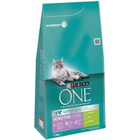 Purina One Sensitive Truthahn und Reis Katzenfutter 1.5 kg
