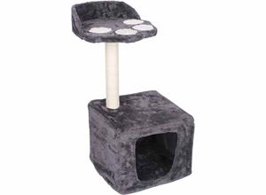 Maxxpro Krabpaal - 3-in-1 Kattenspeeltuin - Grijs/Wit - 62 cm Hoog