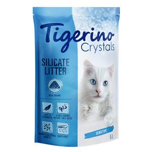 5L Blue/Blauw Tigerino Crystals Fun Kattenbakvulling Silicaat