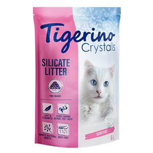 3x5L Fun Roze Tigerino Crystals Kattenbakvulling Silicaat