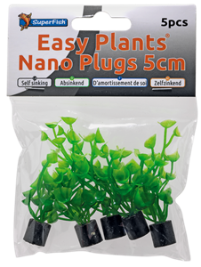 Superfish Easy Plants Nano Plug 5cm - Set van 5 Mini Aquariumplantjes voor Nano Aquaria
