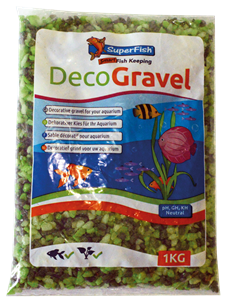 Superfish Deco Grind Mix Groen 1kg - Veilig & Kleurrijk Aquariumgrind