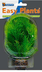 Superfish Easy Plant Kunstplant 13cm Laag Nr. 9 - Stevige Gewichtsbasis, Realistisch Design
