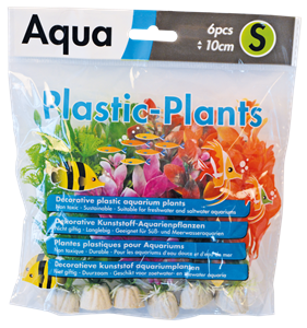Superfish Aqua Plants S 10cm 6-pack - Kunstplanten voor Aquarium met Stabiele Gewichten