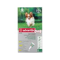 Advantix 40/200 voor honden tot 4 kg 4 pipetten
