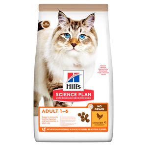 Hill's Science Plan No Grain Kattenvoer Kip - Adult - 1,5 kg