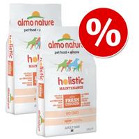 2x12kg Adult Zalm & Rijst Medium Almo Nature Holistic Hondenvoer