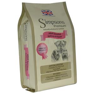 Simpsons Premium 2x12kg - Dubbelpak: Sensitive Adult - Zalm & Aardappel Simpson Premium