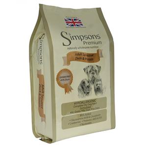 Simpsons Premium Sensitive Adult - Eend & Aardappel Hondenvoer - Dubbelpak: 2 x 12 kg