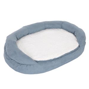 Zooplus Exclusive - L: L 117 x B 72 x H 24 cm - Hondenbank Memory Ovaal Grijs