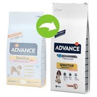 Advance Sensitive Medium Maxi met zalm en rijst hondenvoer 12 kg