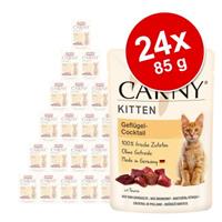 12x85g Kitten Maaltijdzakjes Rund + Gevogelte Animonda Carny Kattenvoer