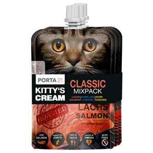 3x90g Kitty's Cream (3 soorten) Porta 21 Kattensnacks