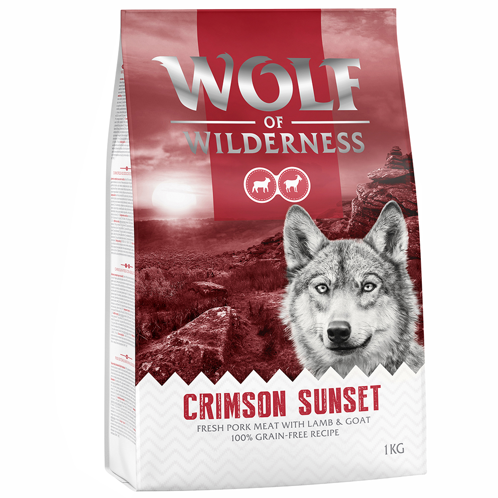 10% korting op 1 kg Wolf of Wilderness honden droogvoer! - Adult Crimson Sunset Lam & Geit
