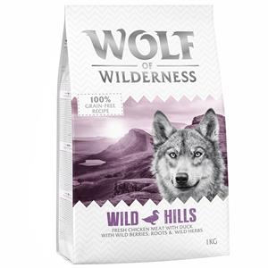 1kg Wild Hills met Eend Wolf of Wilderness Hondenvoer