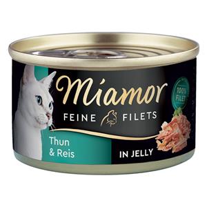 Miamor Fijne Filets Voordeelpakket Kattenvoer 24 x 100 g - Tonijn & Rijst