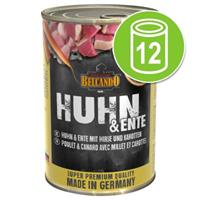 Belcando Super Premium 12 x 400 g - Kip & eend met gierst & wortelen