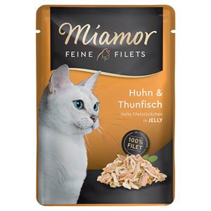 24x100g Fijne Filets Kip & Tonijn Miamor Kattenvoer