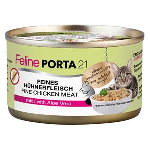 Porta 21 Feline  Voordeelpakket 24 x 90 g - Kip met Aloe (graanvrij)