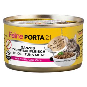 Porta 21 Feline  Voordeelpakket 24 x 90 g - Tonijn met Aloe (graanvrij)