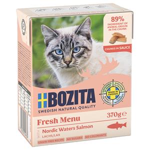 24x370g stukjes in Saus met Zalm Bozita Kattenvoer