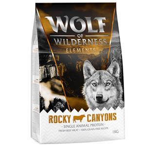 10% korting op 1 kg Wolf of Wilderness honden droogvoer! - Rocky Canyons - Rund (Monoprotein)