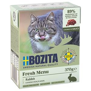 Bozita stukjes in Saus Kattenvoer 24 x 370 g - met Konijn